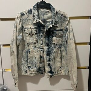 Topshop Acid Wash Light Denim Jacket - Sixe US 6 UK 10 EUR 38
